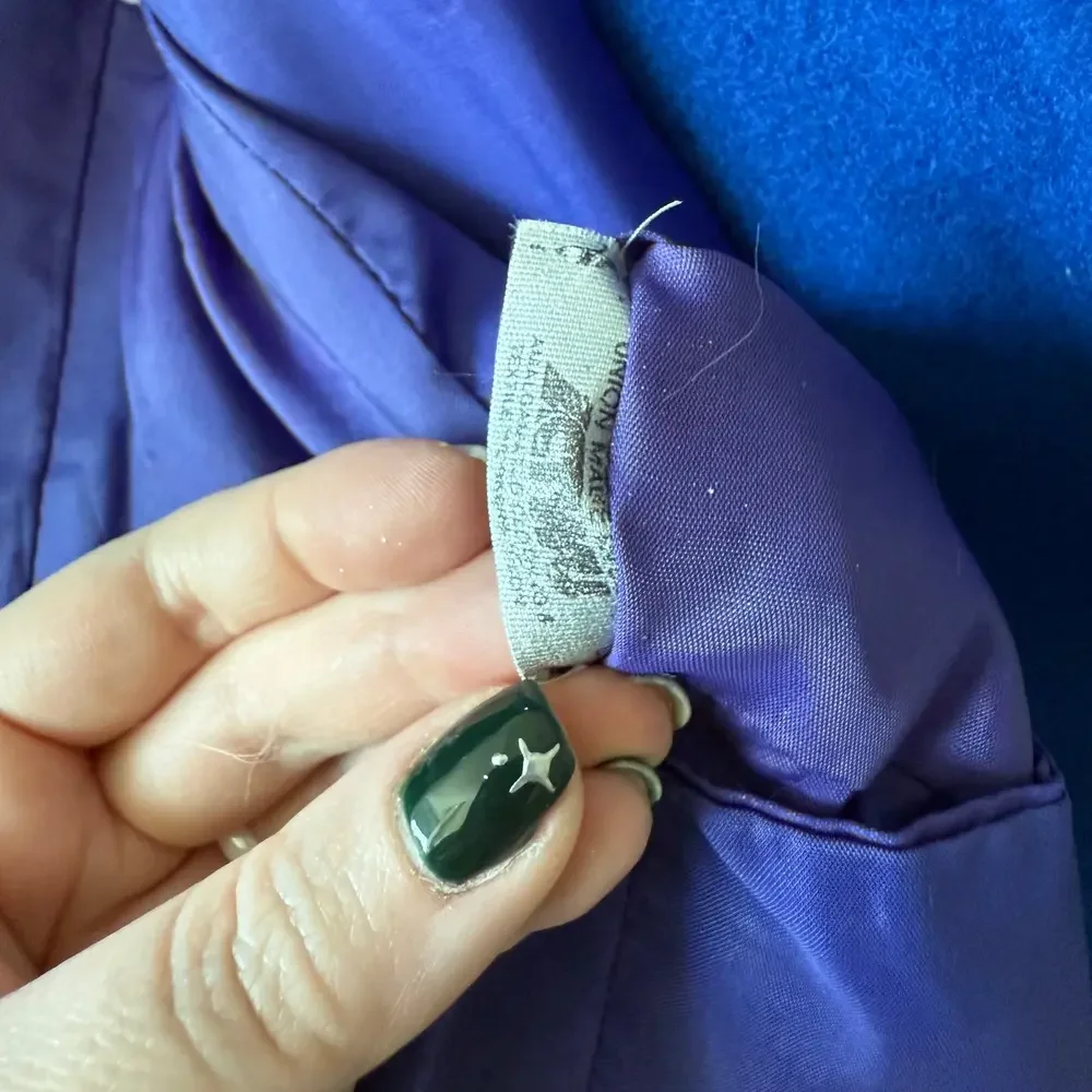 Vintage Saks Fifth Avenue • Blue and Violet Wool Blazer Jacket